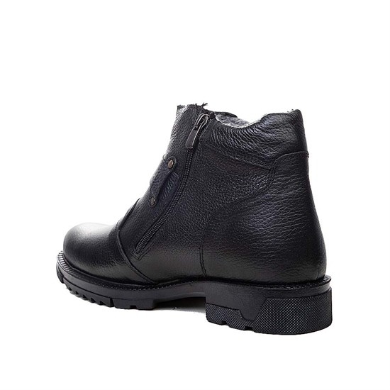 Picture of Men's Leather Boots 2017 Skin Black