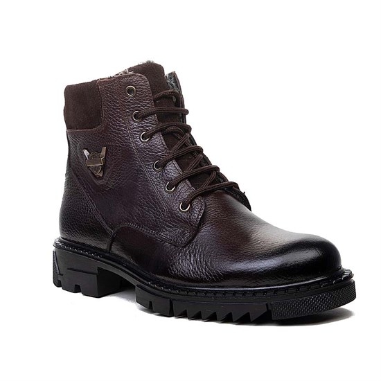 Picture of Men's Leather Boots 2018 Skin Coffee
