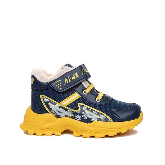 Picture of North Blue Baby Boots 108 Skin Navy Blue Yellow