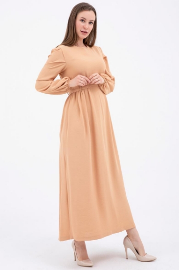 Picture of Belt Detail Dress - Light Brown