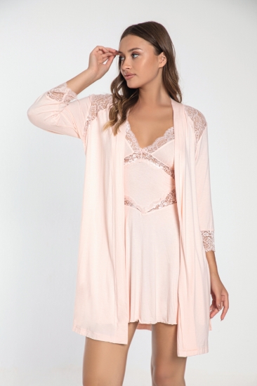 Picture of Breast-laced back detailed nightgown