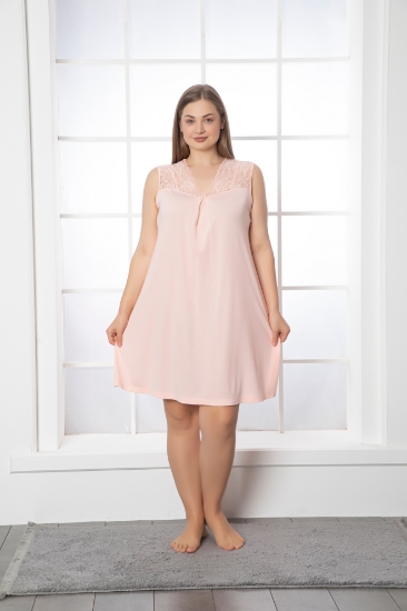 Picture of Oversized nightgown with shoulder lace detail