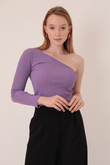 Picture of Camisole Fabric One Shoulder Women's Blouse - Lilac