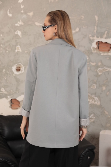 Picture of Atlas Fabric Oversize Women's Jacket - Grey