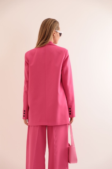 Picture of Atlas Fabric Oversize Women's Jacket - Fuchsia