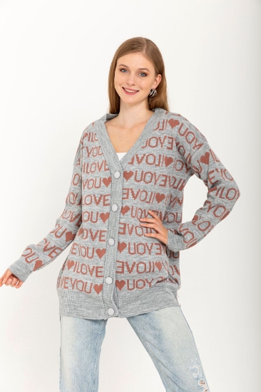 Picture of Knitwear Fabric Long Sleeve V-neck Hip Six Size Written Women's Knitwear - Taba