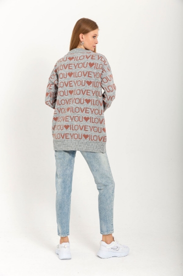 Picture of Knitwear Fabric Long Sleeve V-neck Hip Six Size Written Women's Knitwear - Taba
