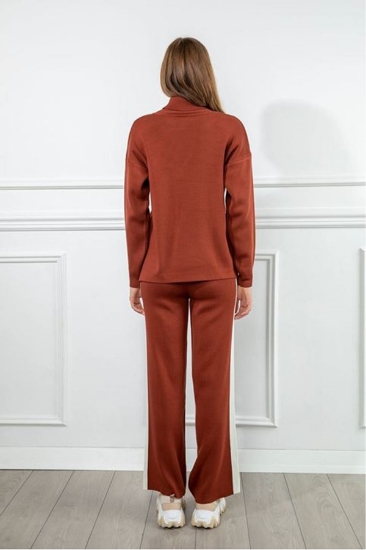 Picture of Garnishli Fabric Long Sleeve Turtleneck Long Length Women's Set - Taba