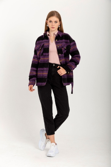 Picture of Cachet Fabric Long Sleeve Full Mold Women's Outerwear - Purple