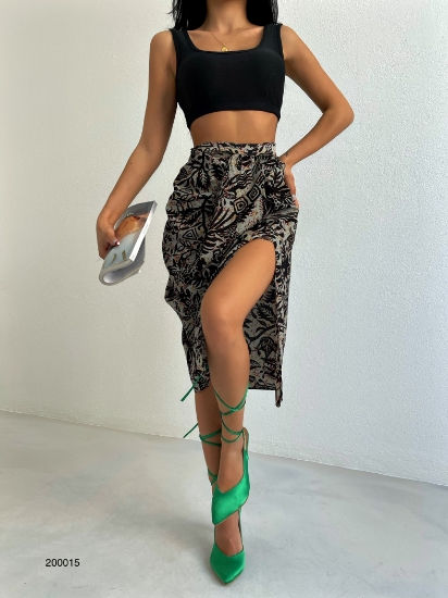 Picture of Ethnic Pattern Midi Length Skirt