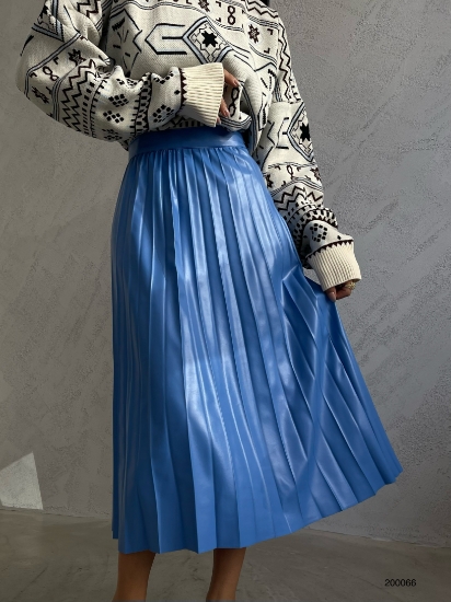 Picture of High Waist Pleated Midi Skirt