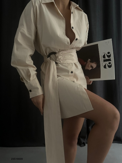 Picture of Belted Shirt Dress