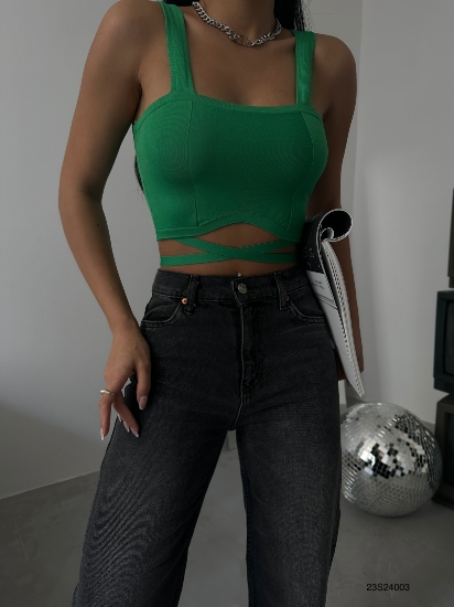 Picture of Front Shirred Crop Blouse