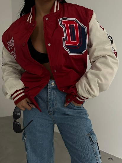 Picture of Oversized Embroidered College Jacket
