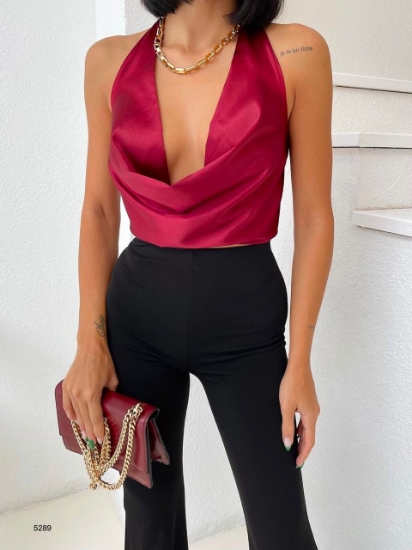 Picture of Satin Crop Blouse