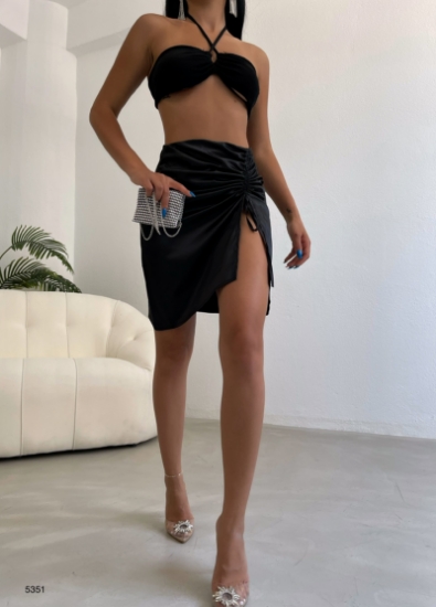 Picture of Satin Skirt with Slits