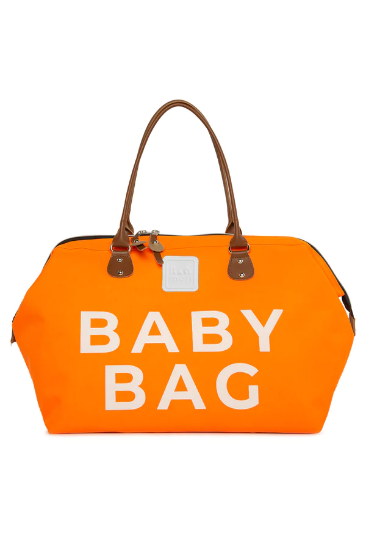 Picture of Baby Bag Printed Baby Care Mother Bag - Orange