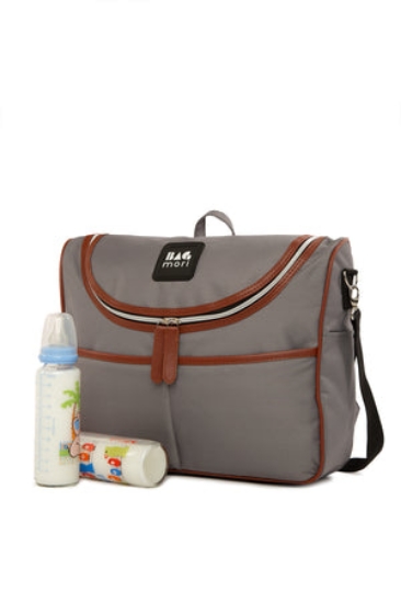 Picture of Baby Bag Printed Baby Care Mother Side Bag - Grey