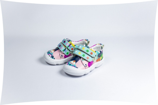 Picture of Printed Velcro Leather Baby Shoes - Patterned