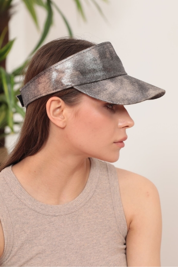 Picture of Glossy Gradient Printed Opentop Viewfinder Hat-Silver