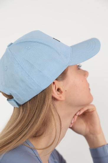 Picture of Bad Hair Embroidered Cap-Baby Blue