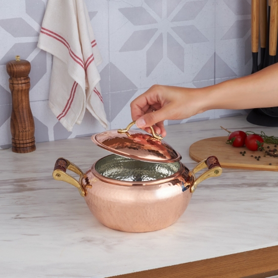 Picture of Karaca Mesopotamia Copper Casserole Cookware 16 cm