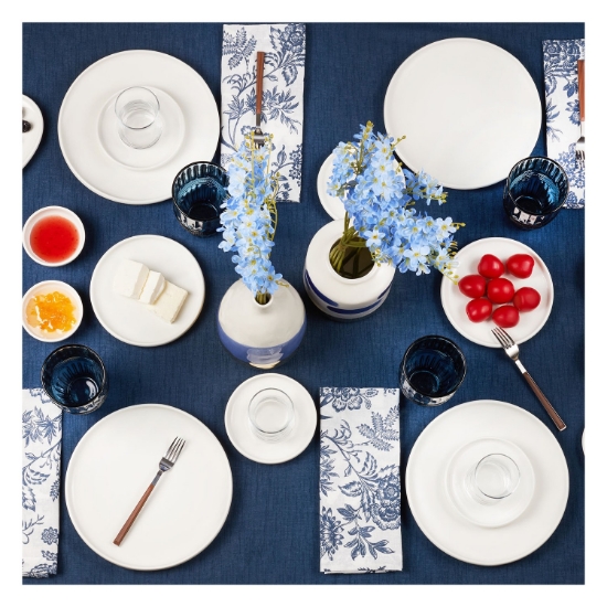 Picture of Karaca Cordelia White 26 Pieces 6 Person Porcelain Breakfast Service Set