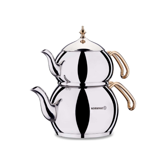Picture of Korkmaz Dynasty Gold Teapot Set A222-01