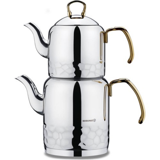 Picture of Korkmaz Erna Gold Teapot Set