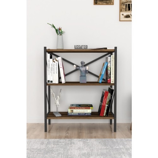 Picture of Bofigo Decorative 3 Shelf Bookcase Metal Bookcase Lydia