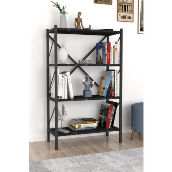 Picture of Bofigo Decorative 4 Shelf Bookcase Metal Bookcase Bendir