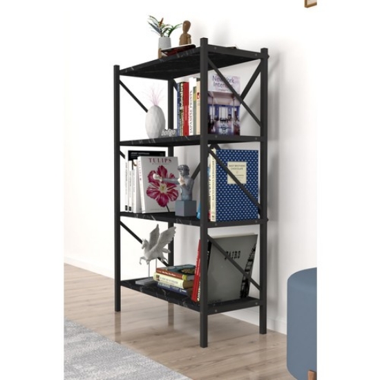 Picture of Bofigo Decorative 4 Shelf Bookcase Metal Bookcase Bendir