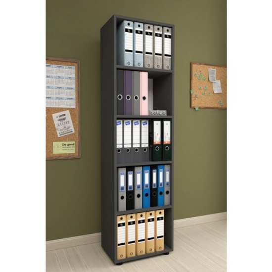 Picture of Bofigo 5 Shelf Bookcase Office Cabinet Folder Multipurpose Cabinet Kitchen Cabinet Anthracite