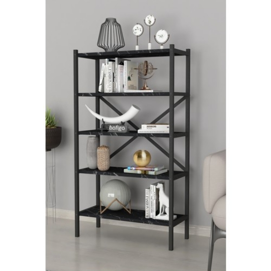 Picture of Bofigo 5 Shelf Bookcase Decorative Metal Bookcase Bendir